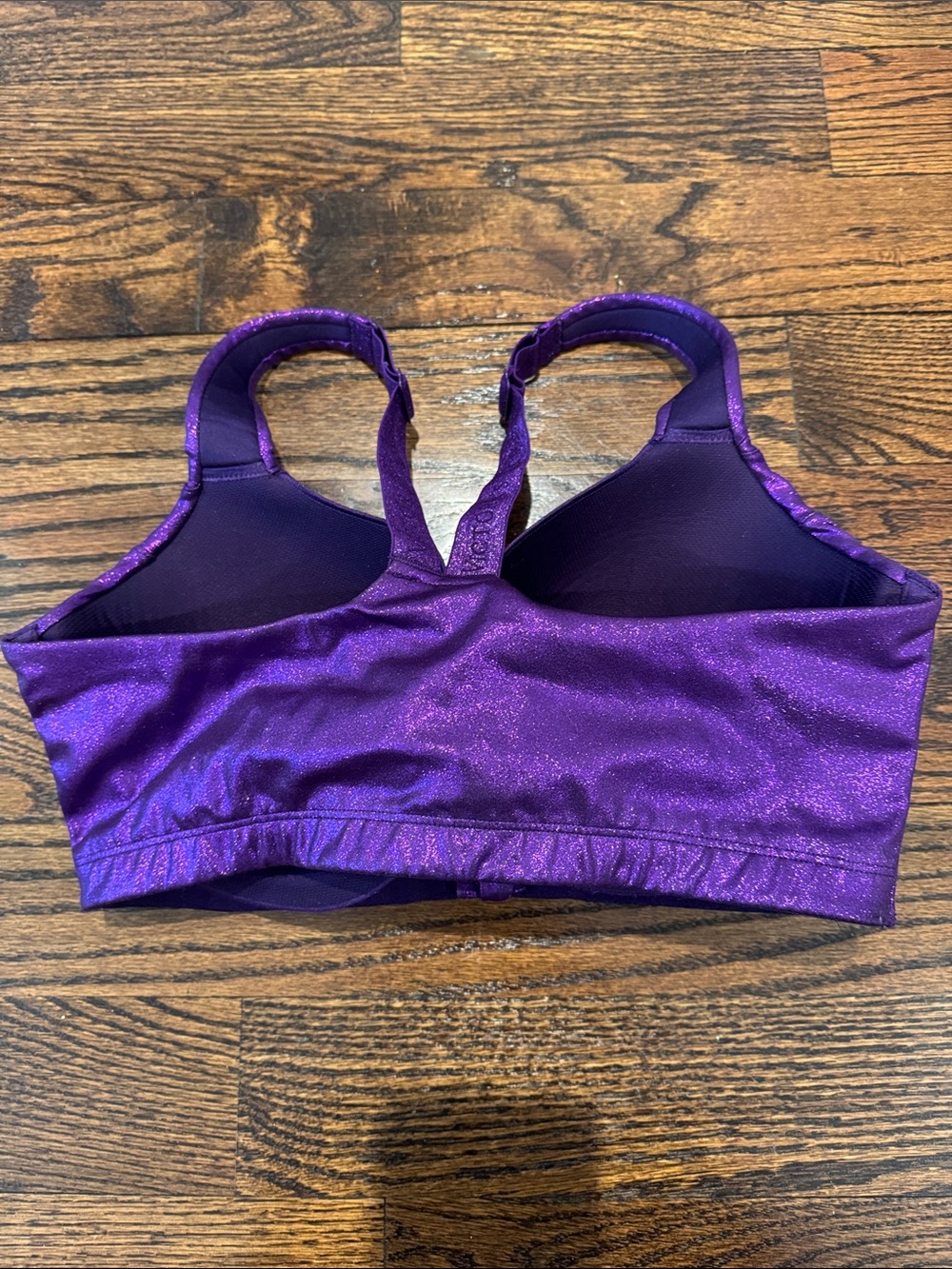 Victoria's Secret Shimmery Deep Purple Sports Bra
